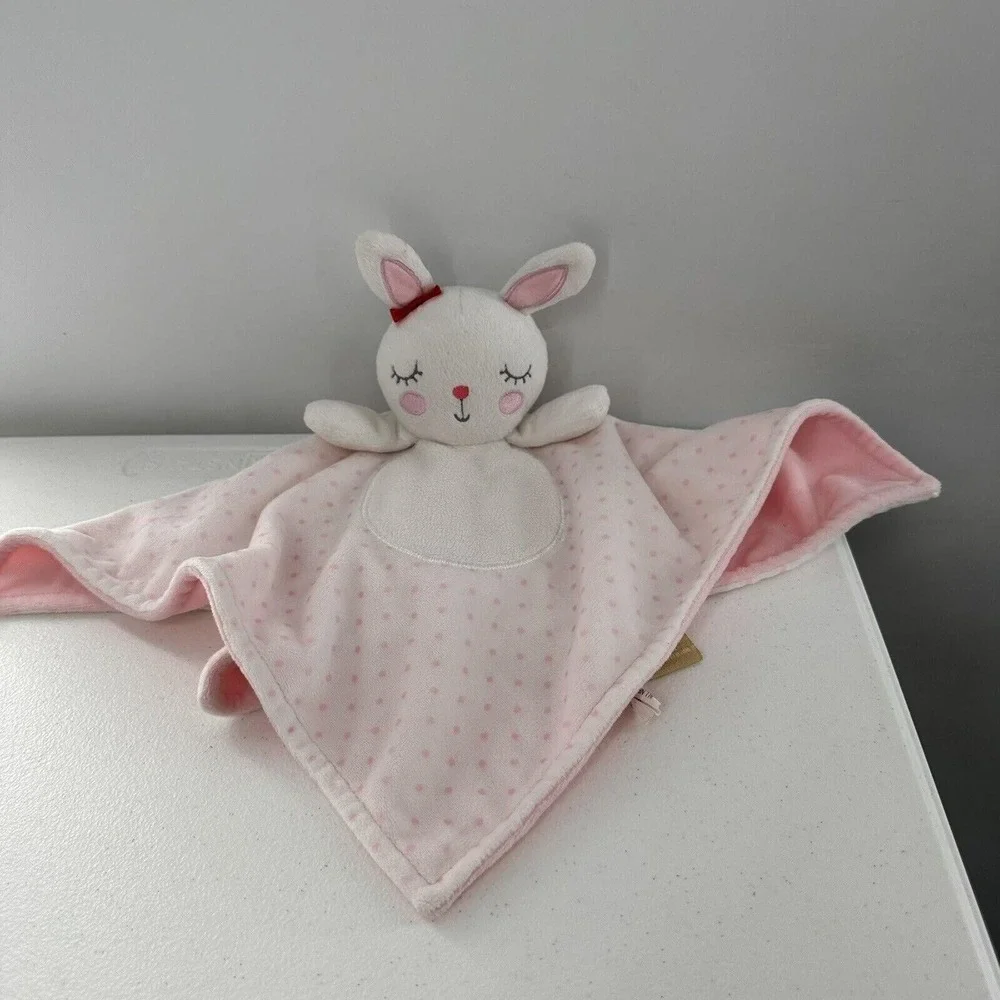 Target Limited Edition Pink‎ Bunny Lovey Security Blanket Baby Girl Gift Easter